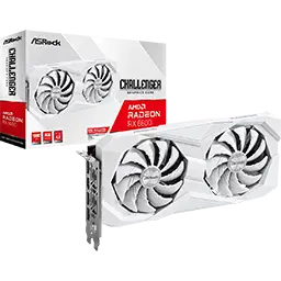 Tarjeta de Video ASRock AMD Radeon™ RX 6600 Challenger White 8GB