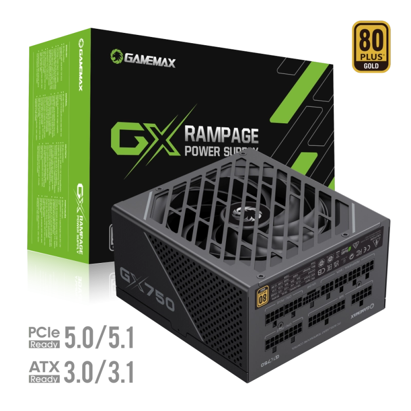 Fuente de Poder Gamemax 750W Gold