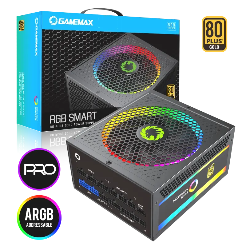 Fuente de Poder Gamemax RGB 850W Gold