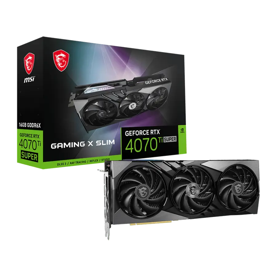 Tarjeta de Video MSI GeForce RTX™ 4070 Ti SUPER 16G GAMING X SLIM