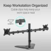 Argom Tech Soporte de sobremesa para doble monitor de 32" con base