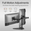 Argom Tech Soporte de sobremesa para doble monitor de 32" con base