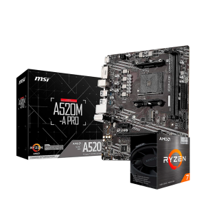 Combo MSI A520M-PRO con AMD Ryzen 7 5700G