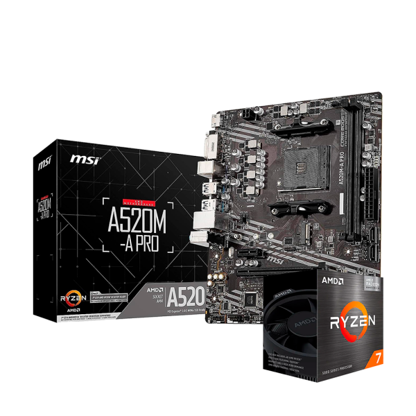 comboryzen7msi Combo MSI A520M-PRO con AMD Ryzen 7 5700G