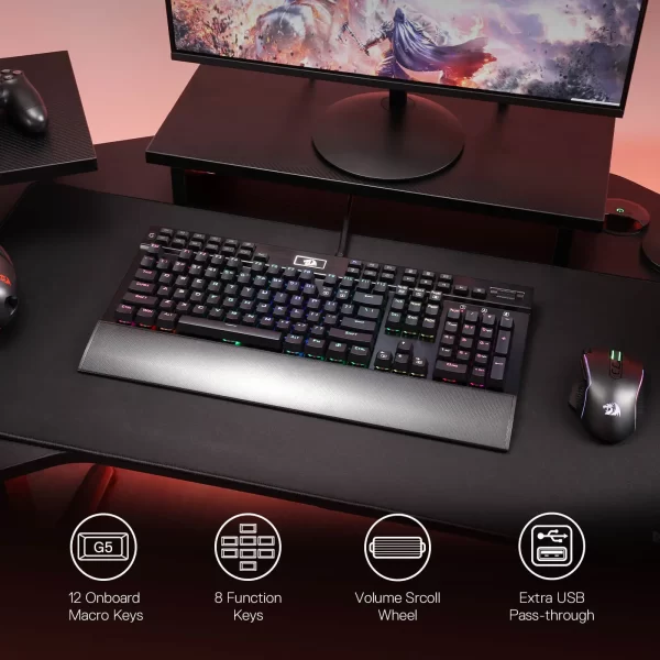 redragonyamak550-2 Teclado Mecánico Redragon Yama K550
