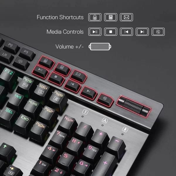redragonyamak550-4 Teclado Mecánico Redragon Yama K550